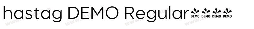 hastag DEMO Regular字体转换
